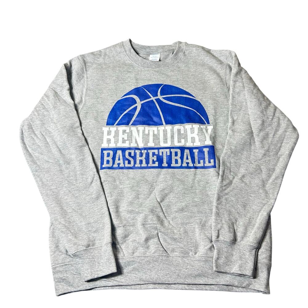 Kentucky Basketball Unisex M Gray Sweatshirt Port and Company Fan Apparel‎